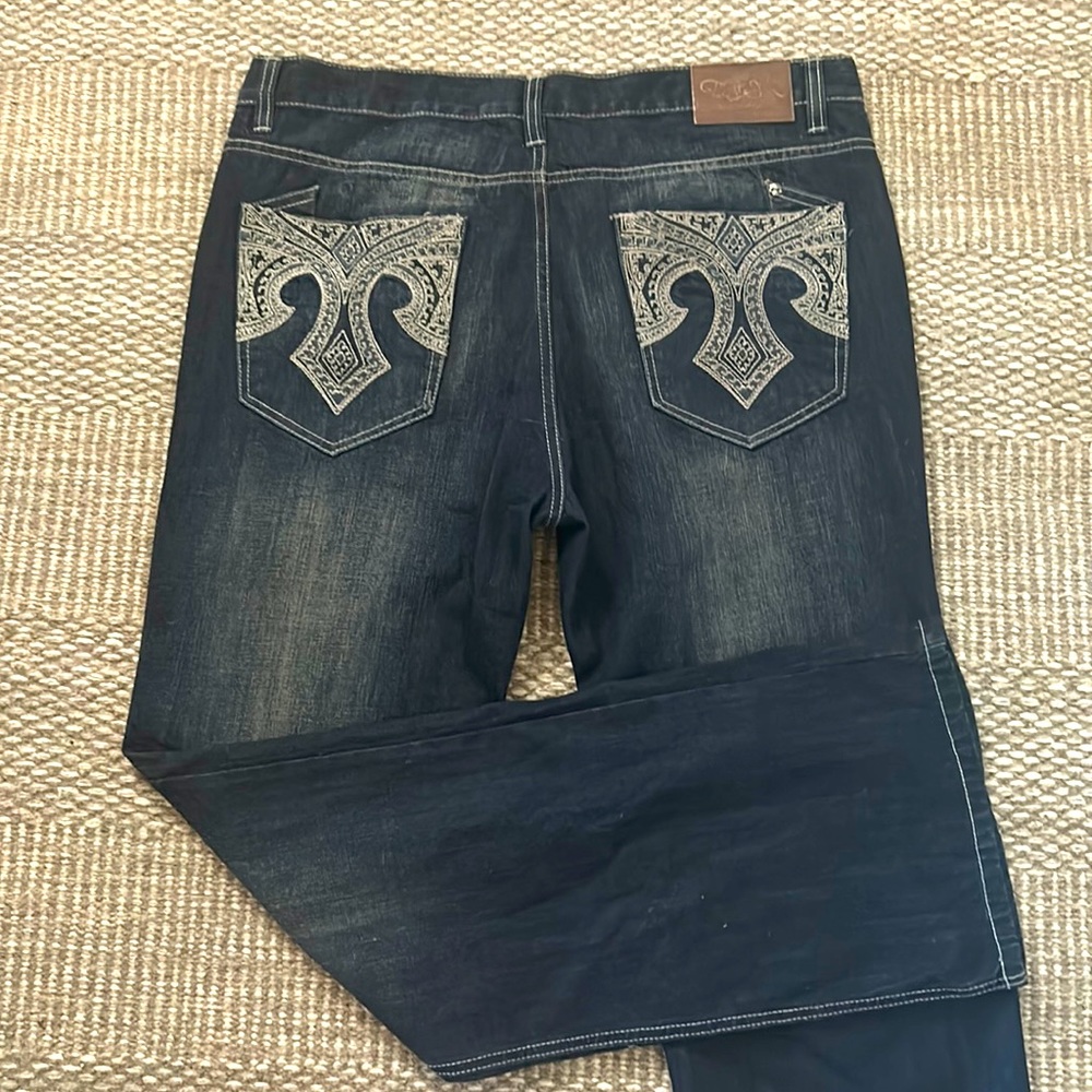 Men’s Marc Ecko Bootcut Jeans, Sz W38x34l - image 1